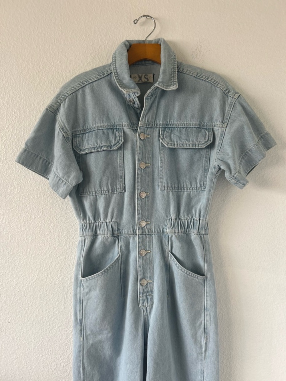Free People We The Free Marci Jumpsuit in Clear Skies Size XS - Picture 11 of 16